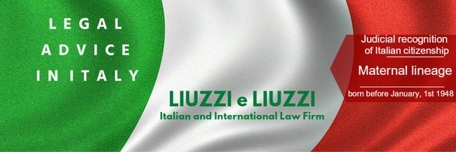 Judicial recognition of Italian citizenship- Maternal lineage Judicial recognition of Italian citizenship- Maternal lineage