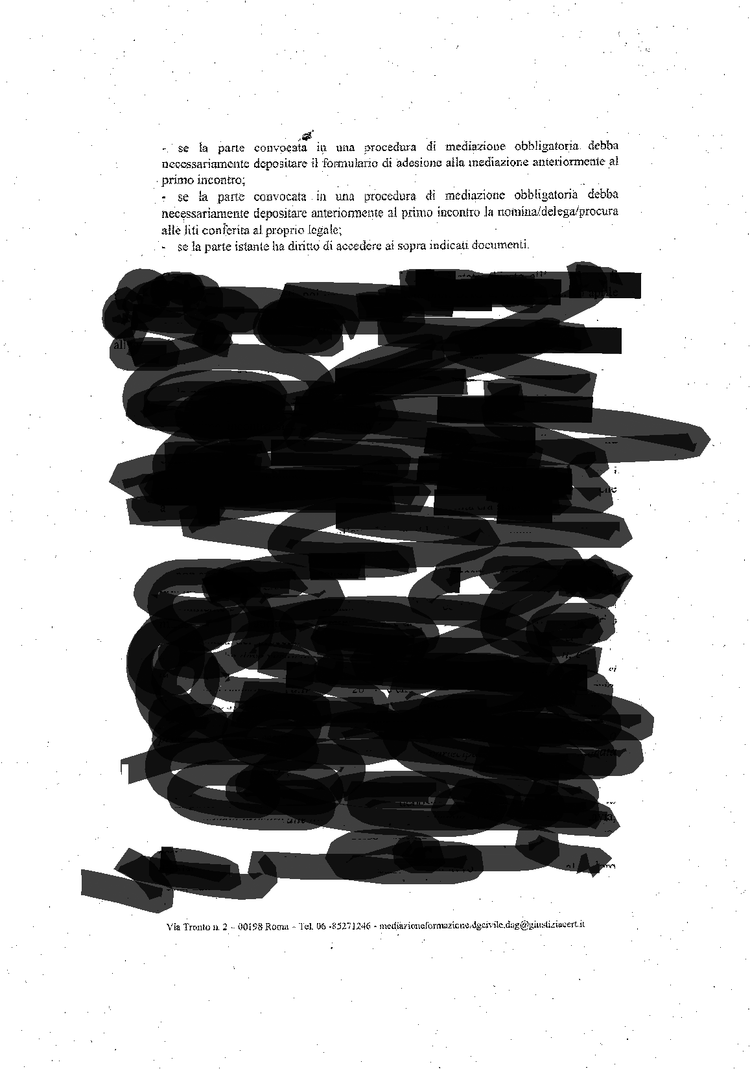 Istanza Avvocato Viviana Fiorella Liuzzi Ministero della Giustizia Organismo Mediazione- Mediazione obbligatoria Istanza Avvocato Viviana Fiorella Liuzzi Ministero della Giustizia Organismo Mediazione- Mediazione obbligatoria Accesso agli atti